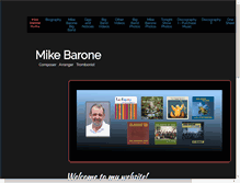 Tablet Screenshot of mikebaronemusic.com